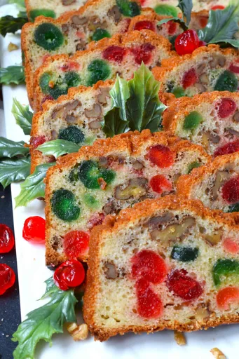Walnut and Candied Cherry Loaf