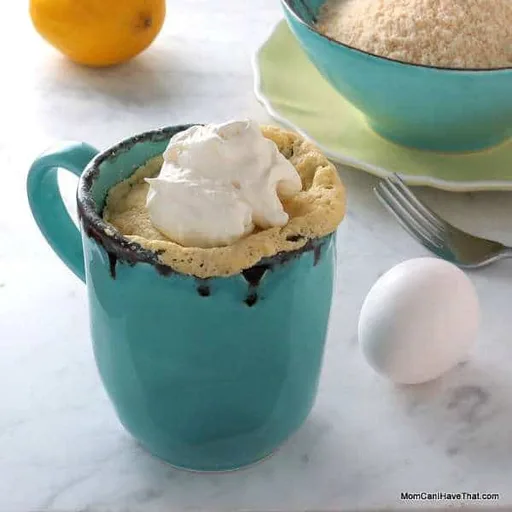 Low Carb Lemon Mug Cake (Sugar-free Lemon Cake)