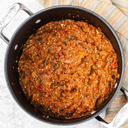 Zaalouk - Moroccan Aubergine Salad