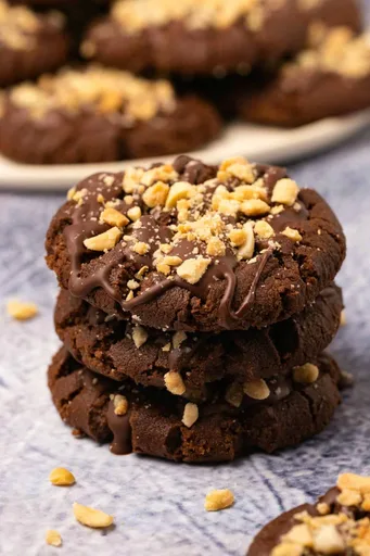 Vegan Chocolate Peanut Butter Cookies