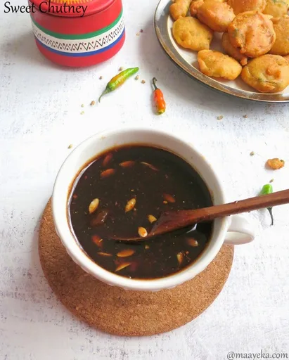 Chutney dulce de amchoor, receta de saunth chutney
