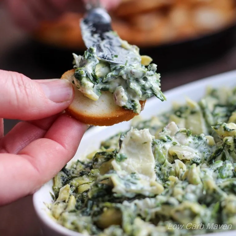 Best Low Carb Spinach Dip! (keto, gluten-free)