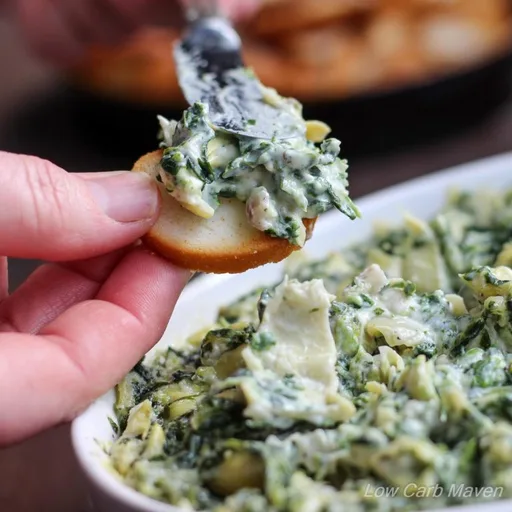 Best Low Carb Spinach Dip! (keto, gluten-free)