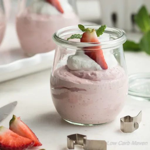 Low Carb Strawberry Mousse