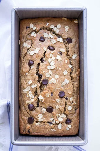 Flourless Vegan Gluten-free Oatmeal Banana Bread
