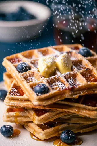 Vegan Blueberry Waffles
