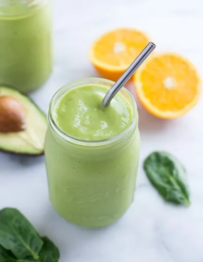 Batido de naranja y aguacate