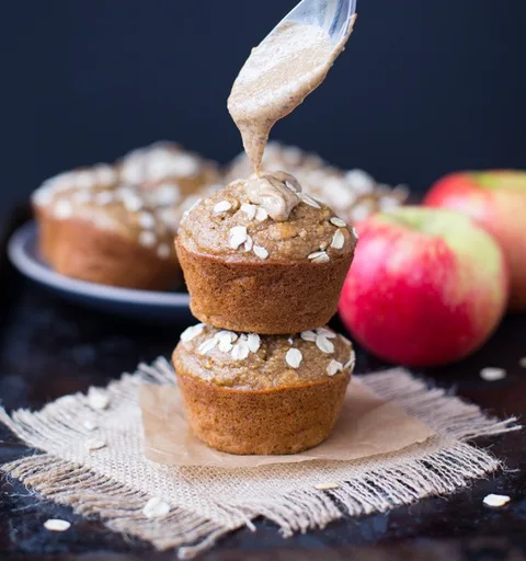 Healthy Apple Almond Butter Muffins