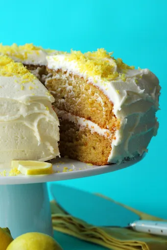 Pastel vegano de limón