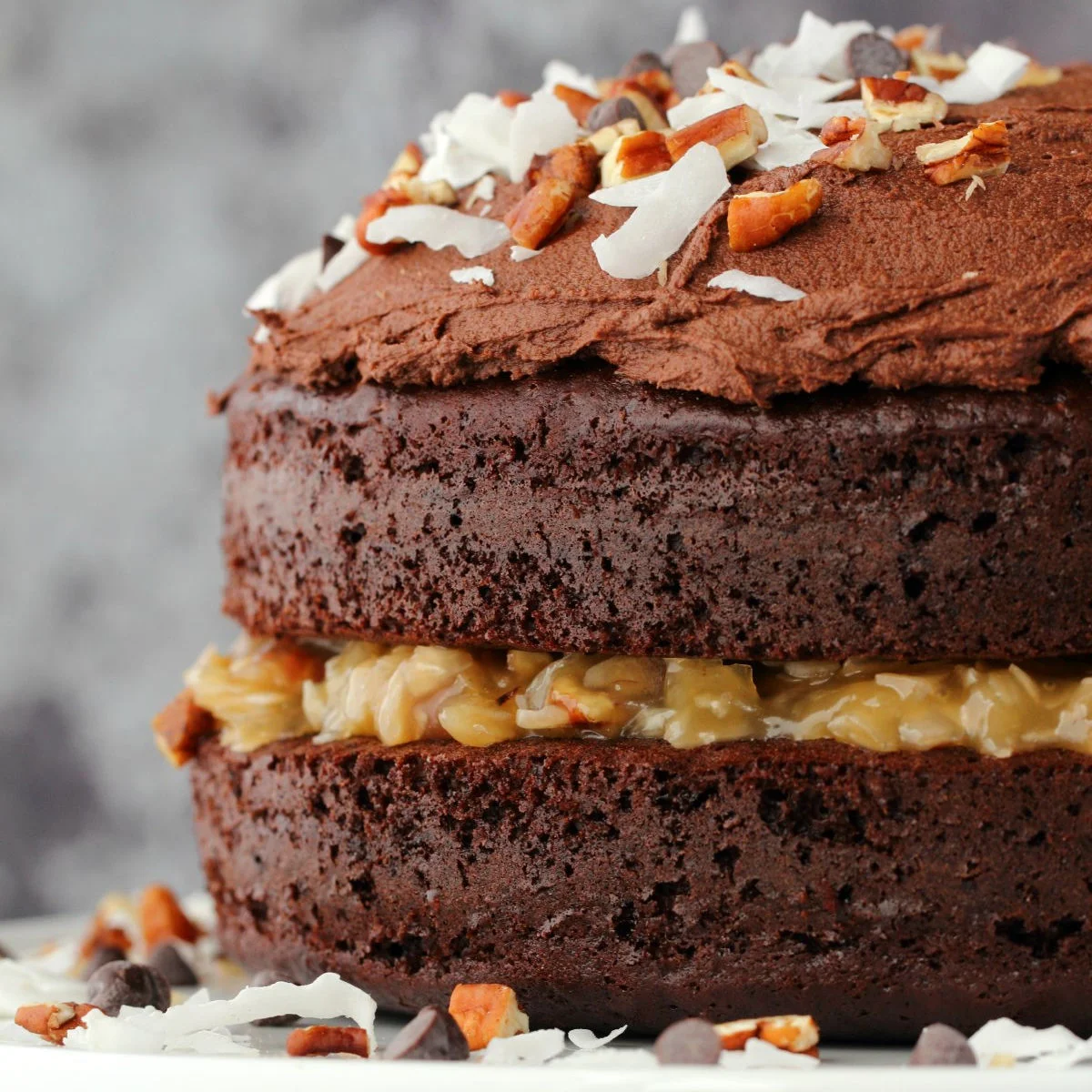 Vegan German Chocolate Cake