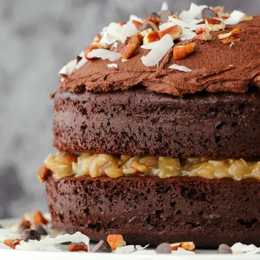 Vegan German Chocolate Cake