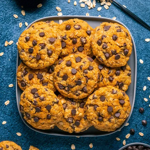 Vegan Oatmeal Chocolate Chip Cookies