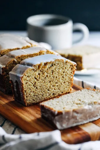 Almond Flour Cardamom Cake with Vanilla Bean Icing