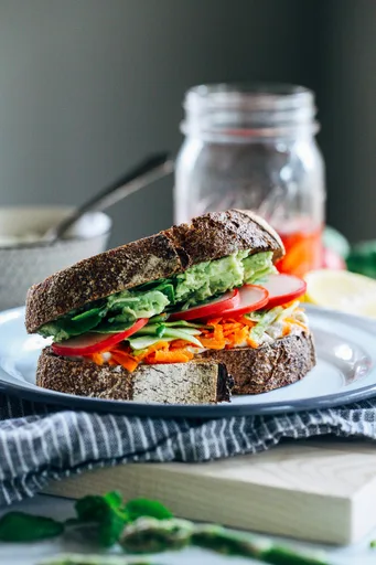 Spring Sandwiches with Sunflower Cream 'Cheese'