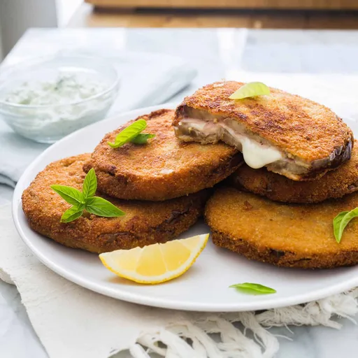 Berenjenas fritas (en carrozza)