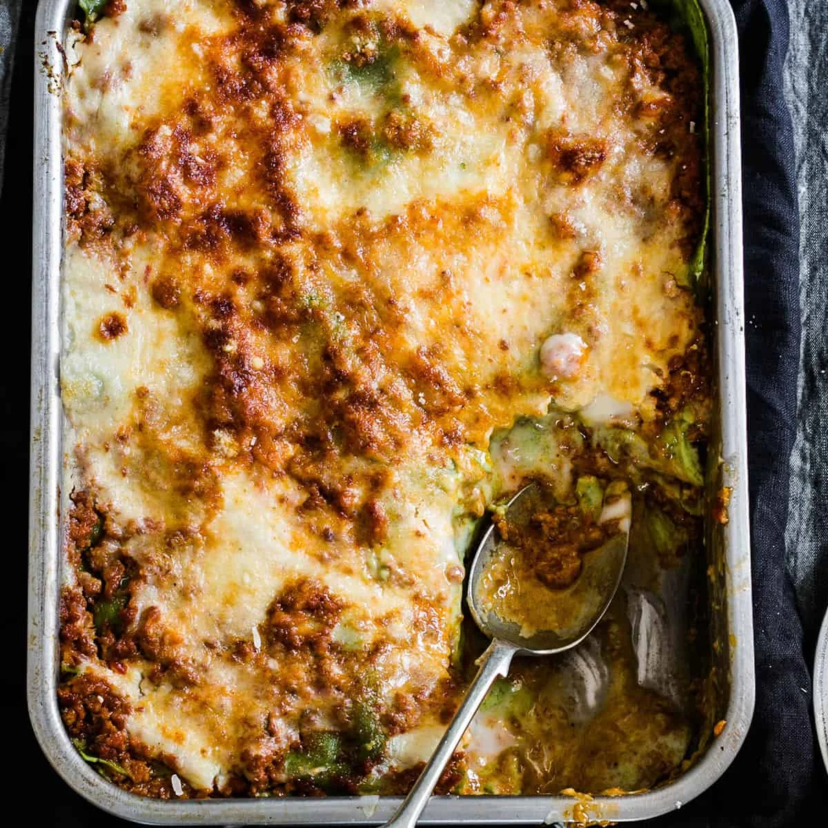Traditional Bolognese lasagne