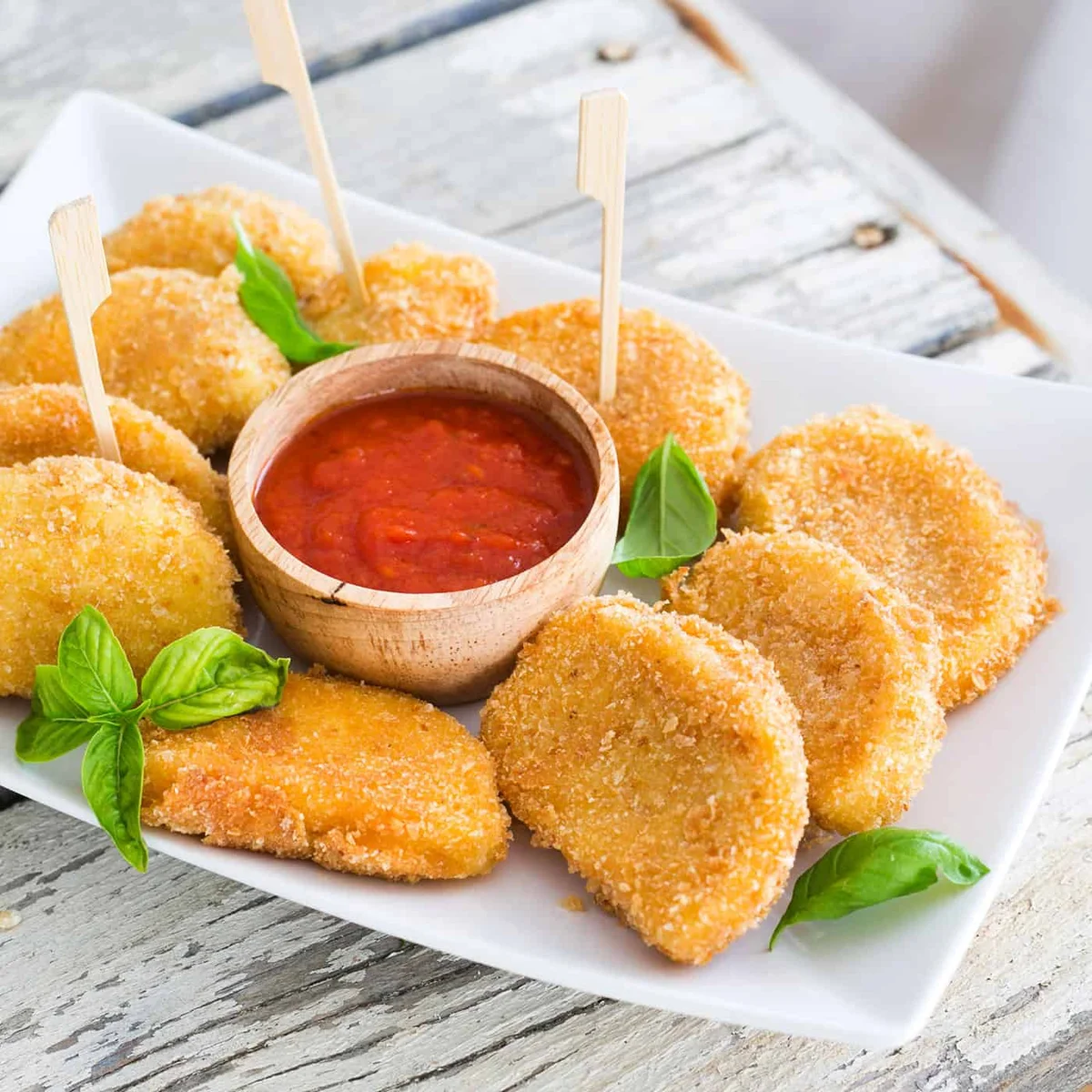 Mozzarella frita | Deliciosa entrada italiana