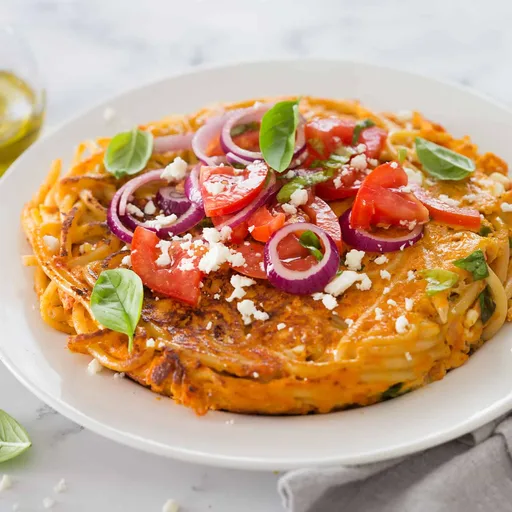 Frittata de espaguetis