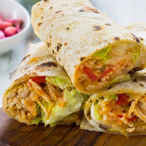 Burrito de pollo y arroz
