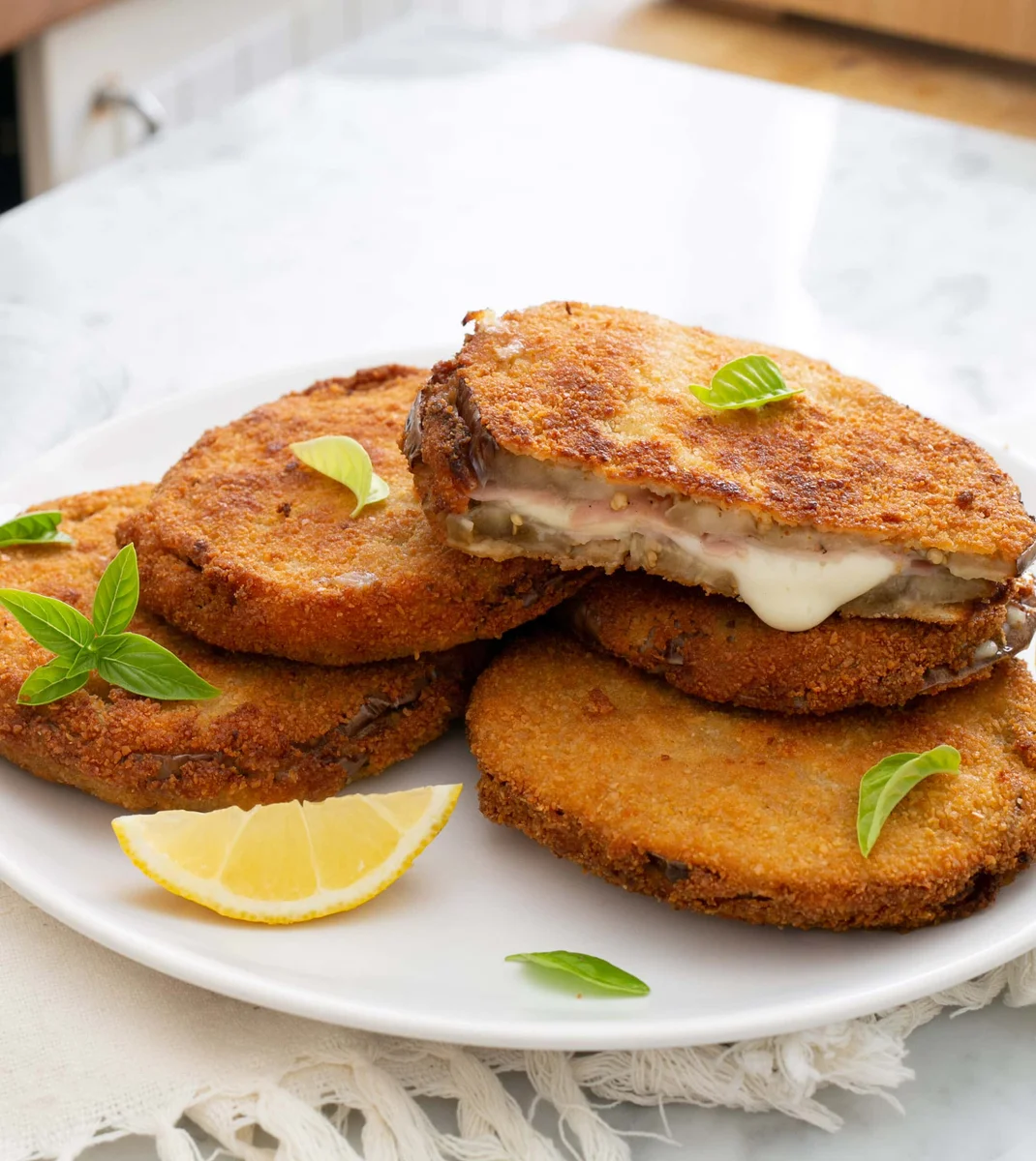 Melanzane In Carrozza (breaded eggplant)