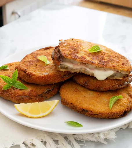 Melanzane in Carrozza (berenjenas empanadas)