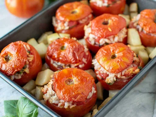 Receta de tomates rellenos de arroz
