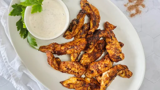 Receta de tiras de pollo empanadas al estilo Popeyes