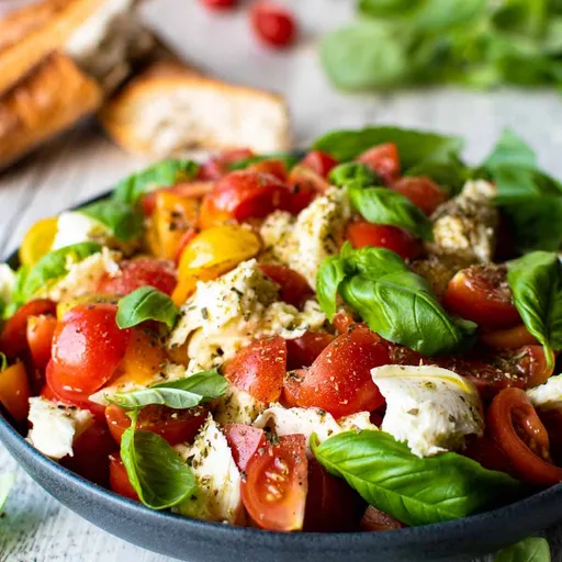 Receta de Ensalada Caprese con Tomates Cherry