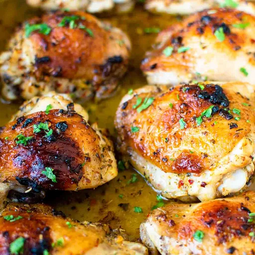 Receta de Muslos de Pollo al Horno Estilo Italiano