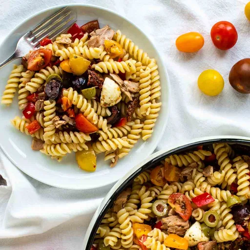 Receta de Ensalada de Pasta Italiana Vibrante