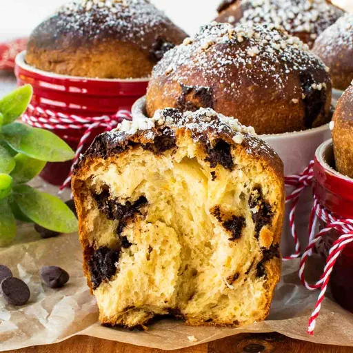Receta de panettone de chocolate