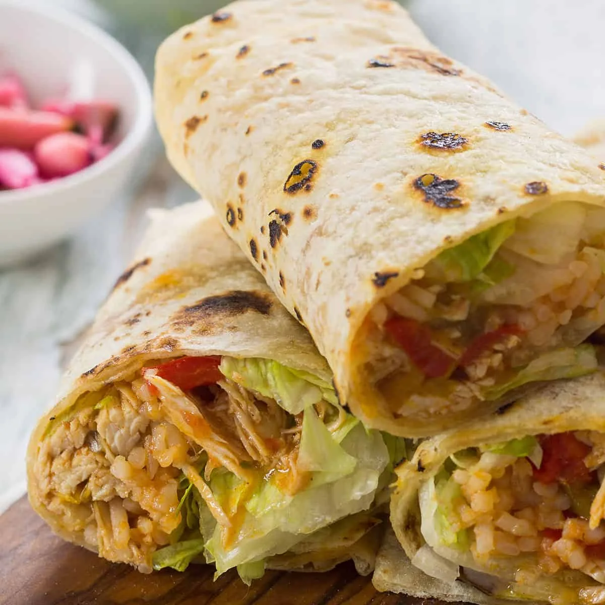 Burritos de Pollo con Arroz