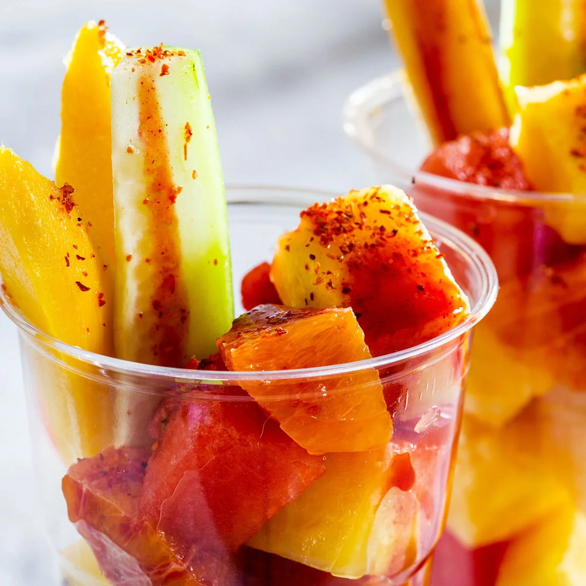 Mexican Fruit Cups (vasos de fruta)
