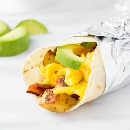 Gluten-Free Potato, Bacon & Egg Breakfast Burritos {Dairy-Free Option}
