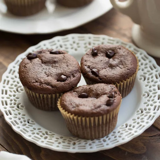 Healthy Chocolate Almond Butter Muffins