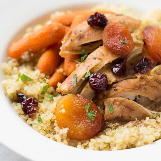 Pollo marroquí a la olla de cocción lenta
