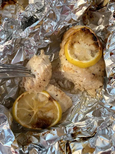 Pechuga de pollo en papillote en freidora de aire