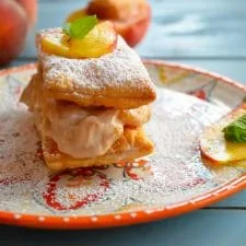 Vegan Peach Napoleon