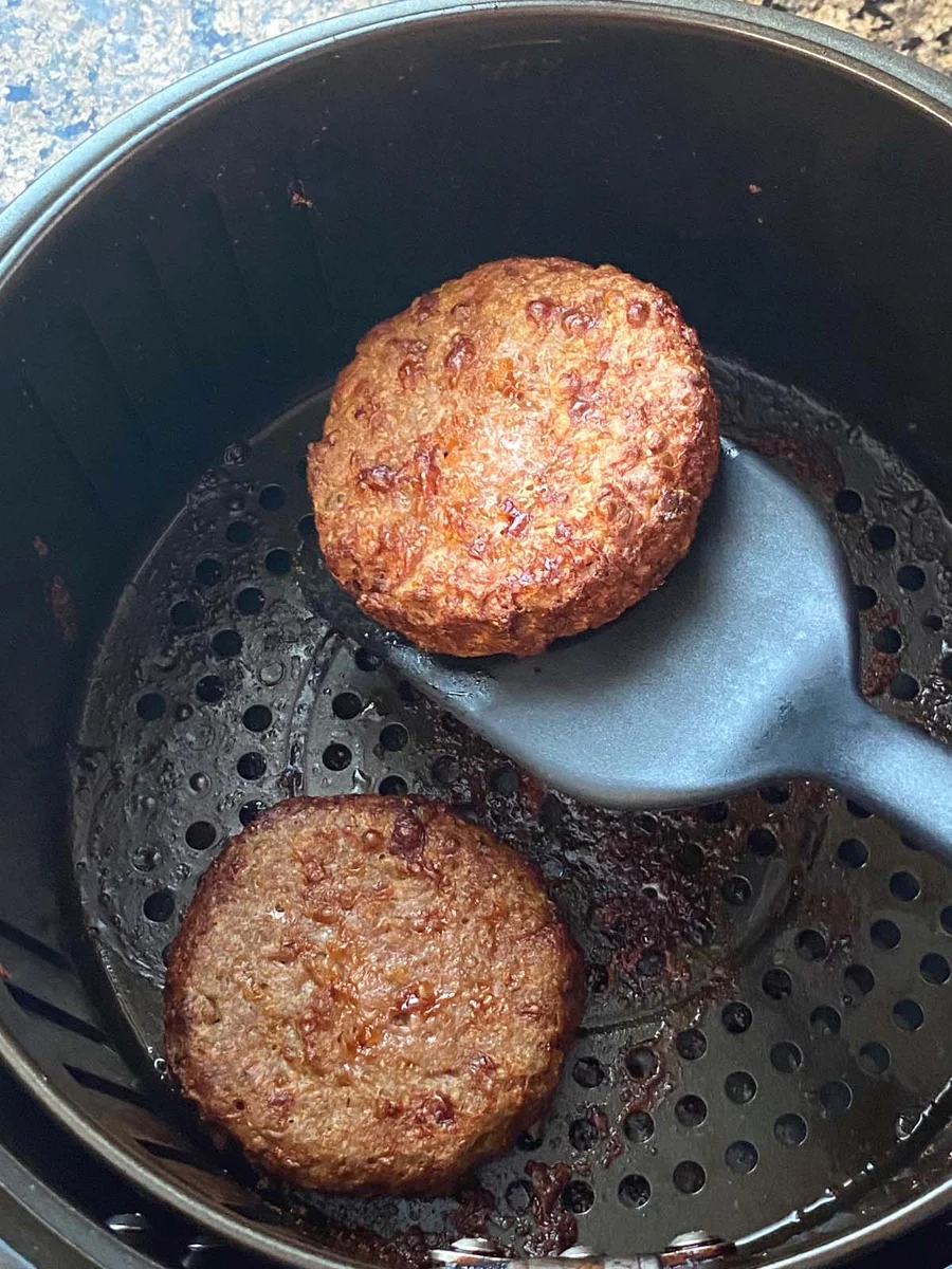Air Fryer Impossible Burgers