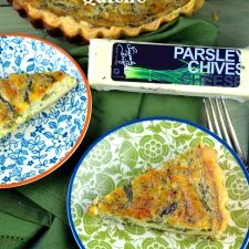 Quiche de espárragos y queso de cabra
