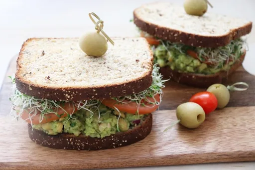 Chickpea and Avocado Salad Sandwiches
