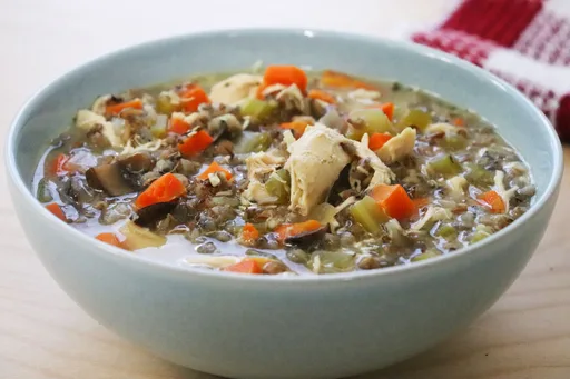 Slow Cooker Chicken and Wild Rice Soup