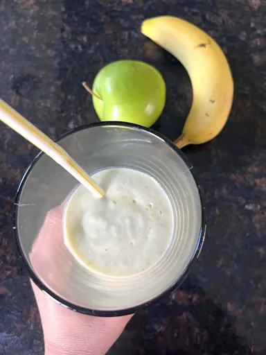 Batido de manzana y plátano