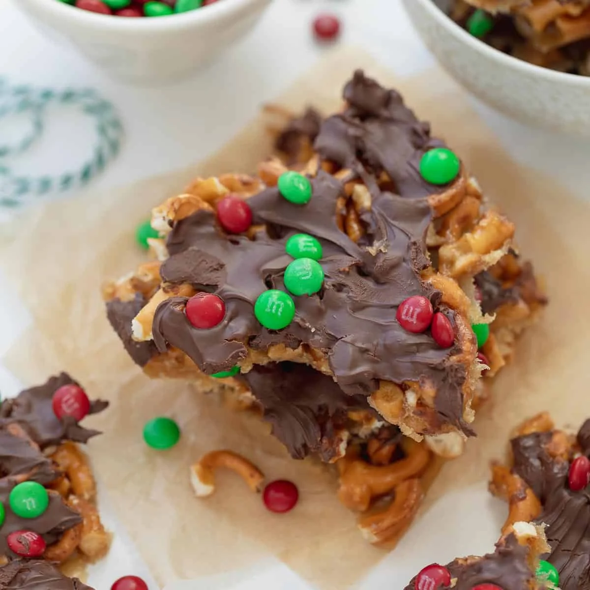 Gluten-Free Christmas Pretzel Treats