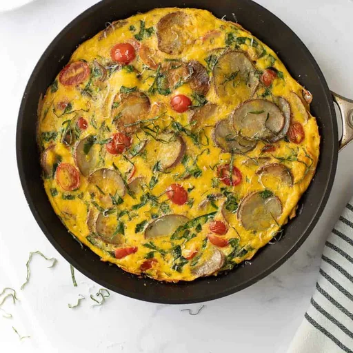 Frittata de Verduras (¡Patata y Espinacas!)
