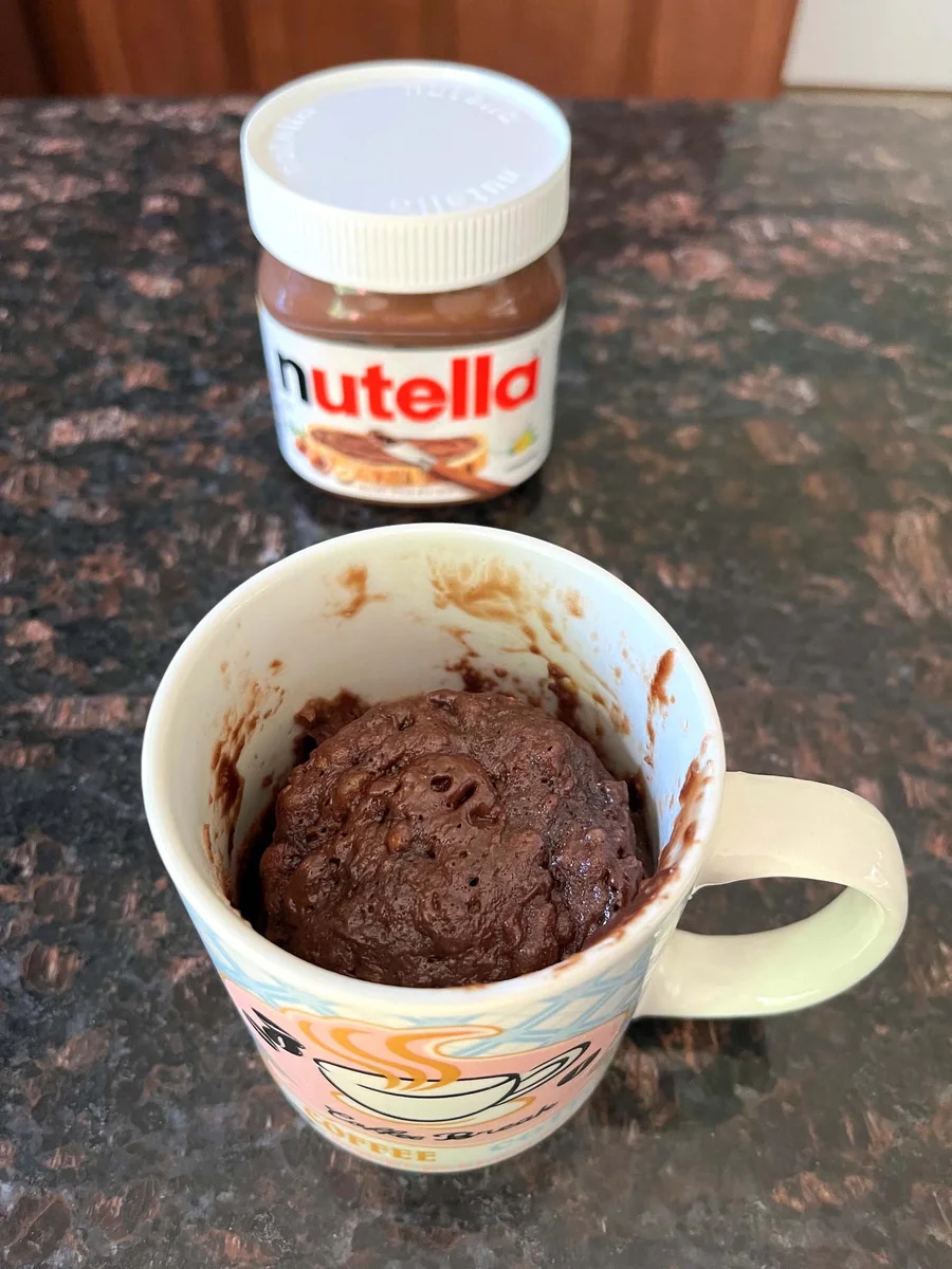 Microwave Nutella Brownie