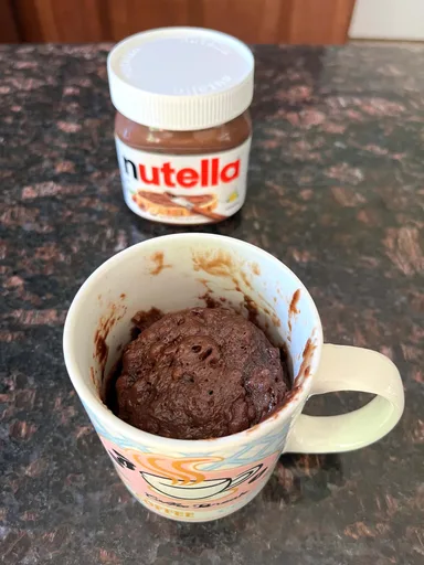 Microwave Nutella Brownie