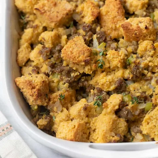Gluten-Free Cornbread Sausage Stuffing