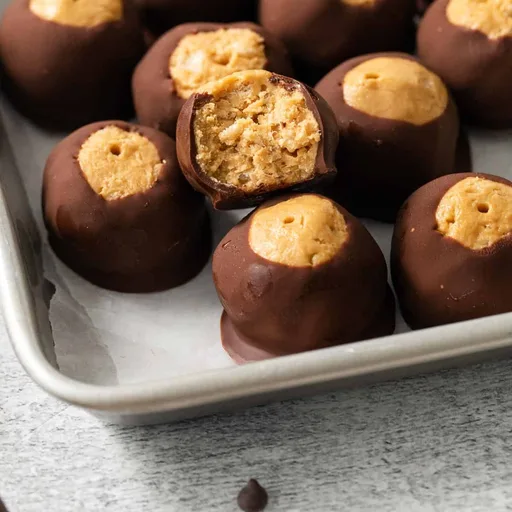 Peanut Butter Balls with Rice Krispies