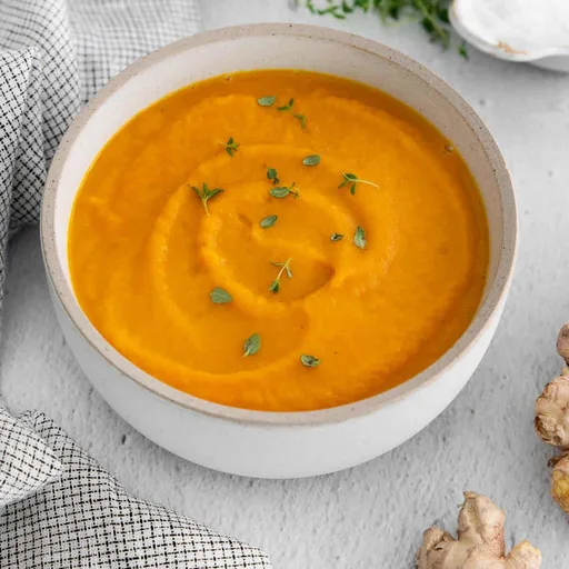Carrot Ginger Soup (5 Ingredients!)
